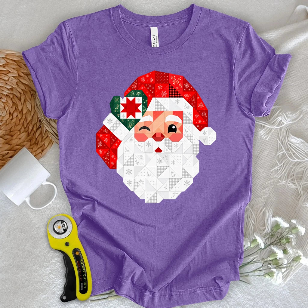 Santa’s Patchwork Wink T-shirt