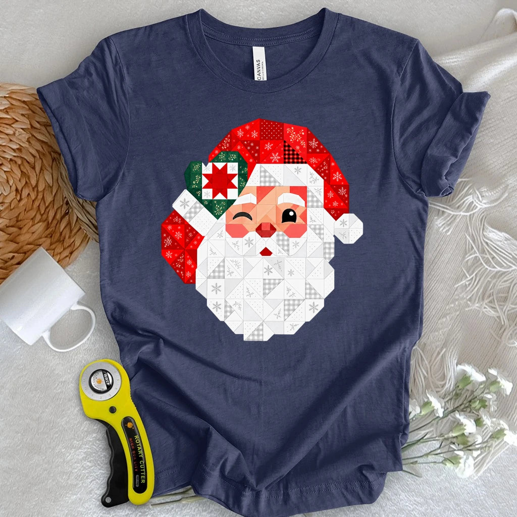 Santa’s Patchwork Wink T-shirt