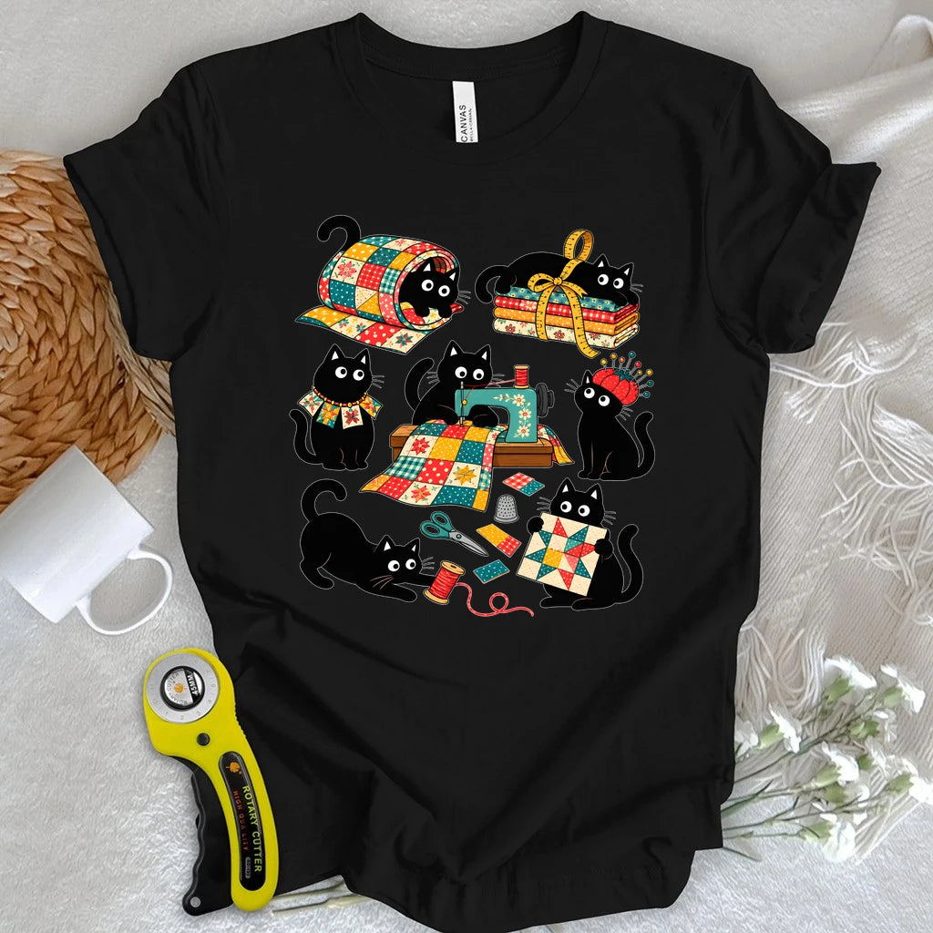 Quilting Cats T-shirt