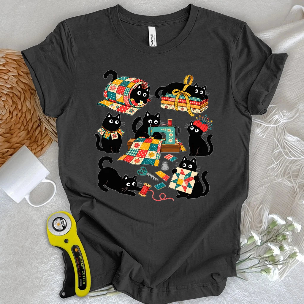 Quilting Cats T-shirt