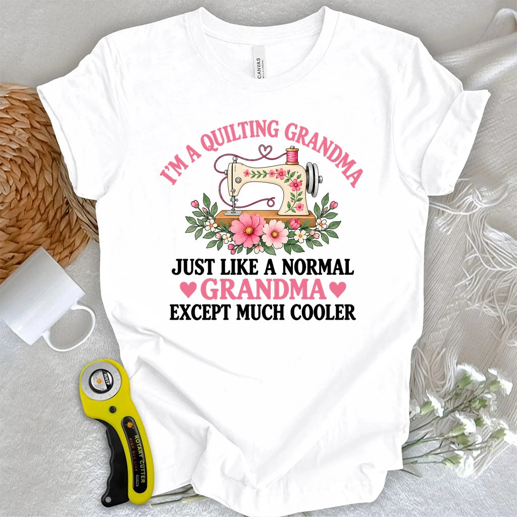 Cool Quilting Grandma T-shirt