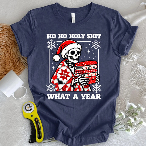 What a Year Quilting Skeleton T-shirt