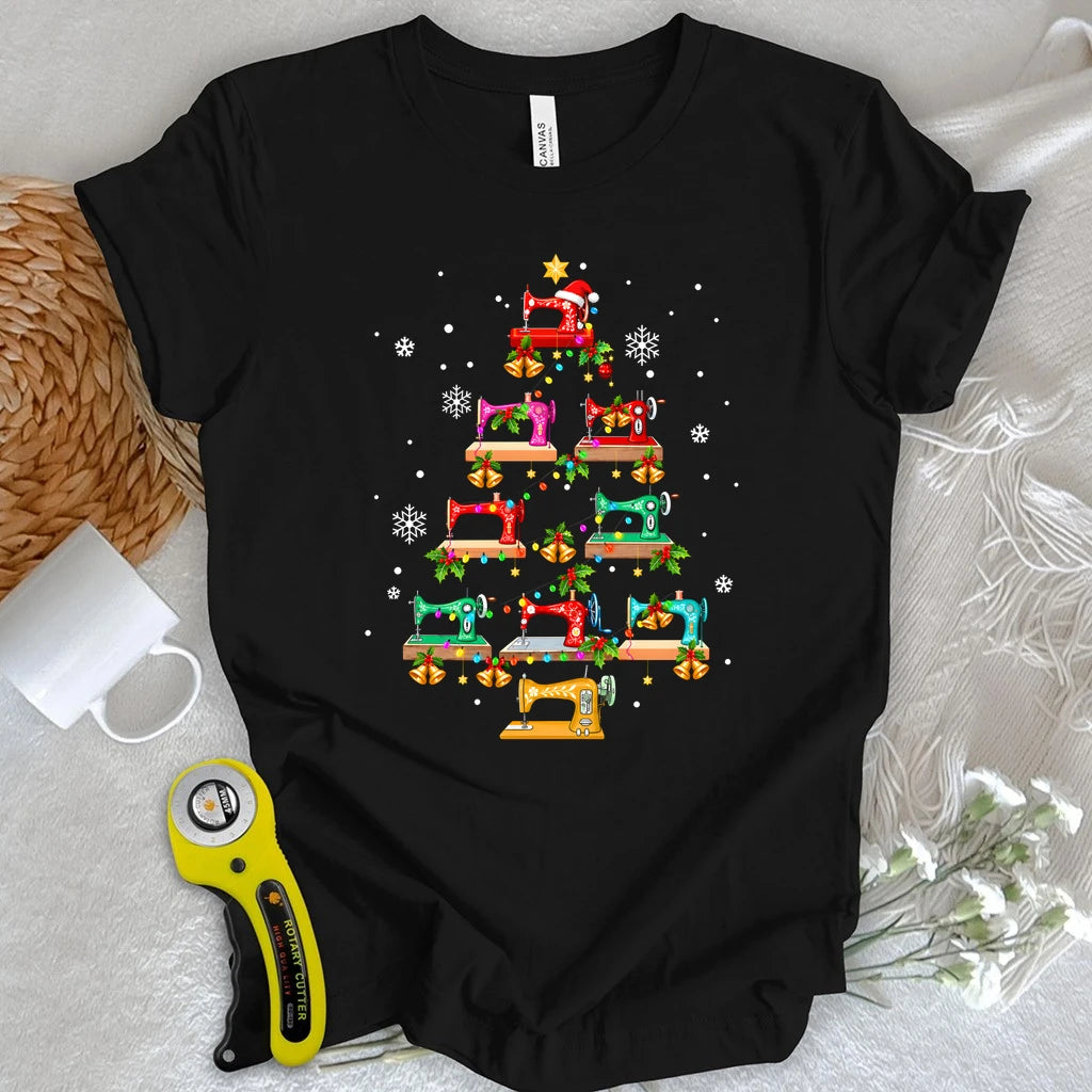 Merry Stitchmas Sewing Tree T-shirt