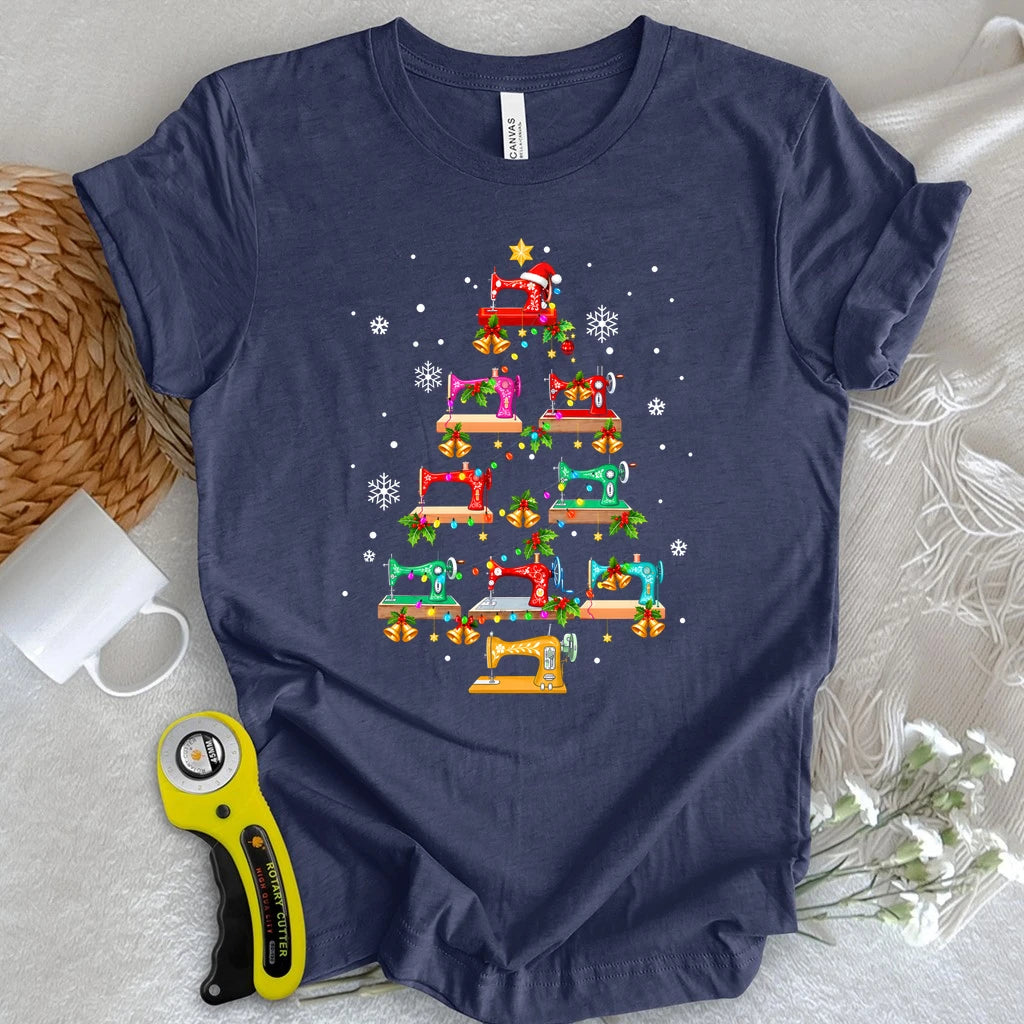Merry Stitchmas Sewing Tree T-shirt
