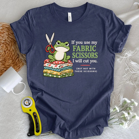 Fabric Scissors Warning T-shirt