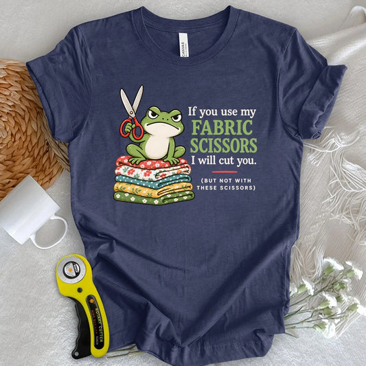 Fabric Scissors Warning T-shirt