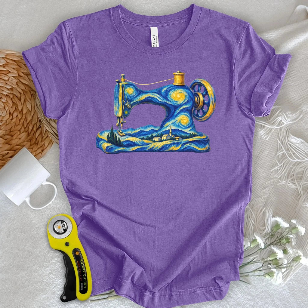 Starry Night Sewing Machine T-shirt