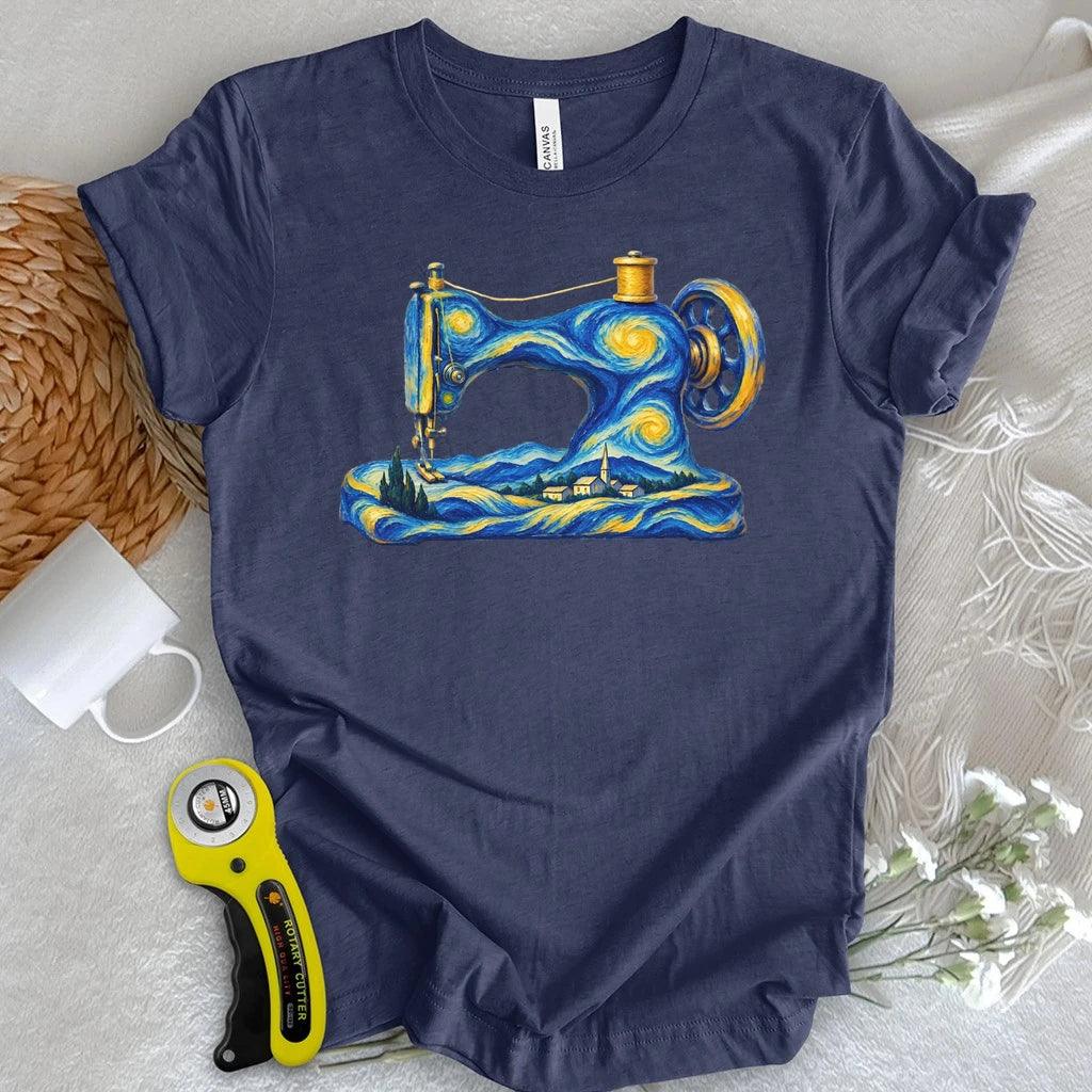 Starry Night Sewing Machine T-shirt