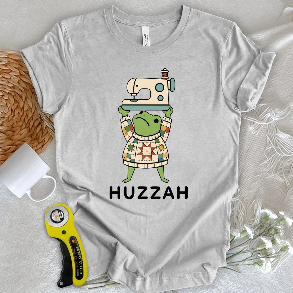 Huzzah Quilting Frog T-shirt