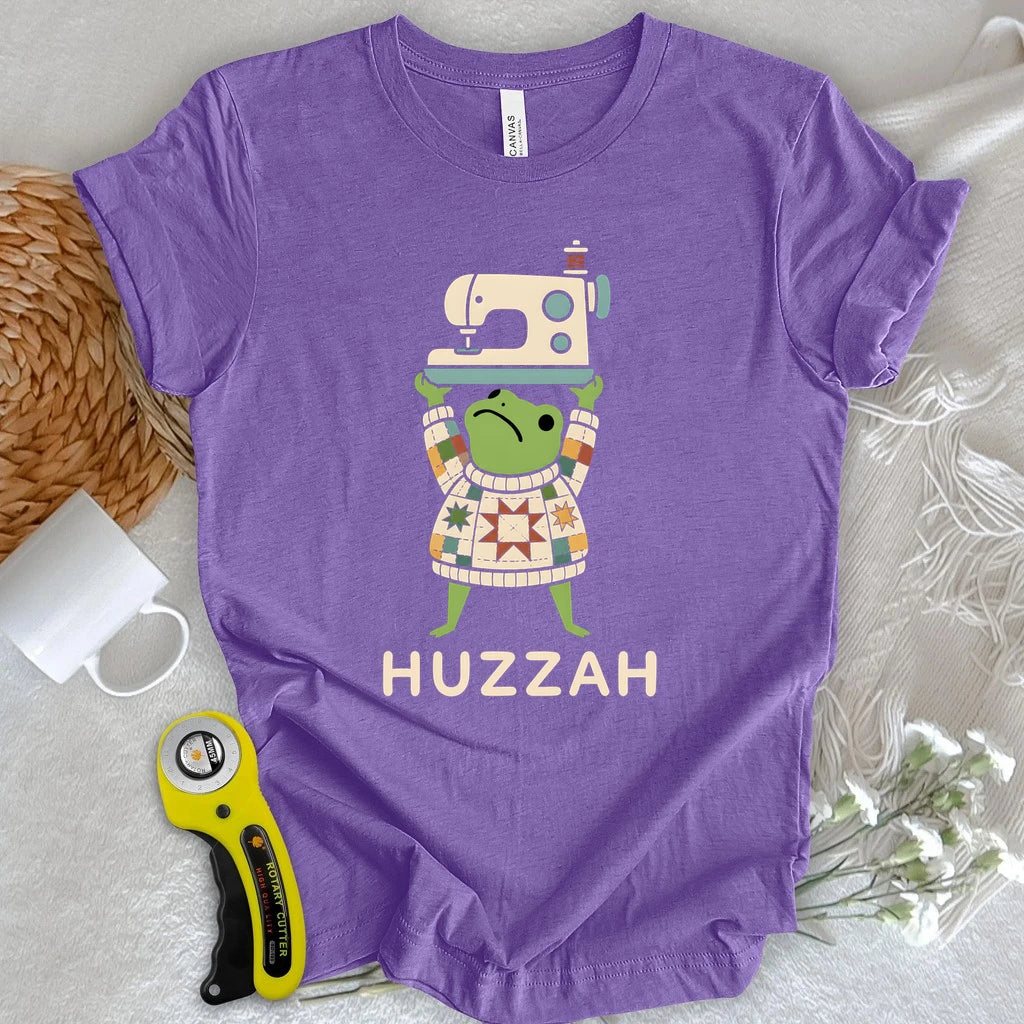 Huzzah Quilting Frog T-shirt