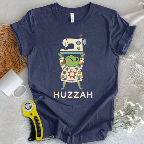 Huzzah Quilting Frog T-shirt