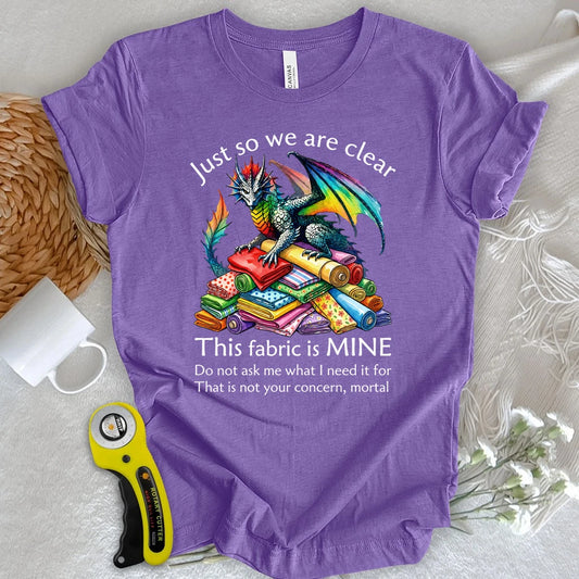 Fabric Dragon With Slogan T-shirt
