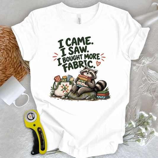Fabric Hoarder Raccoon T-shirt