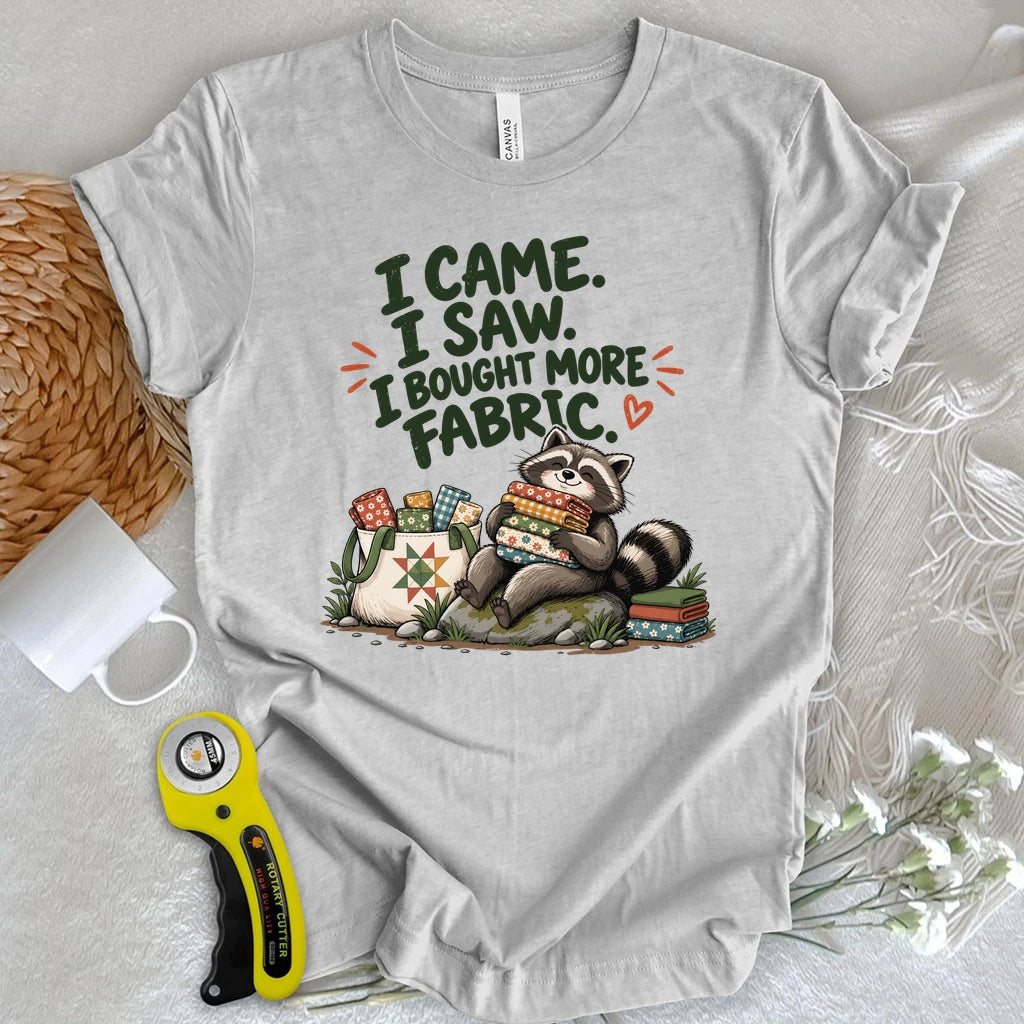 Fabric Hoarder Raccoon T-shirt