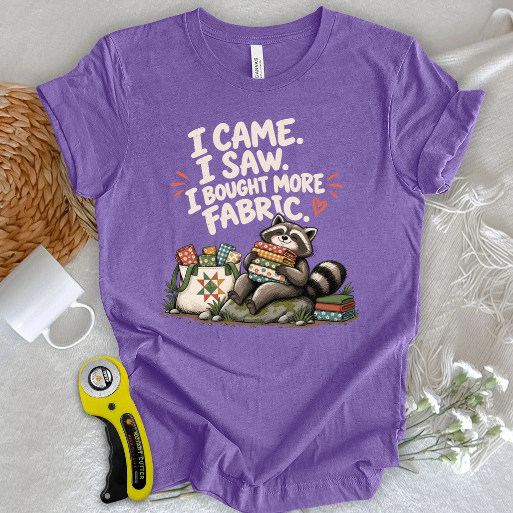 Fabric Hoarder Raccoon T-shirt