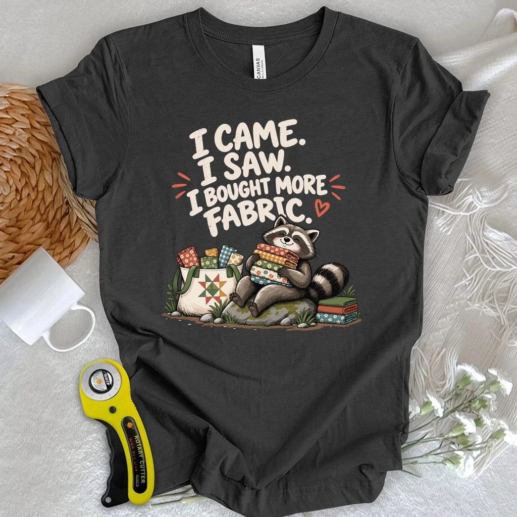 Fabric Hoarder Raccoon T-shirt