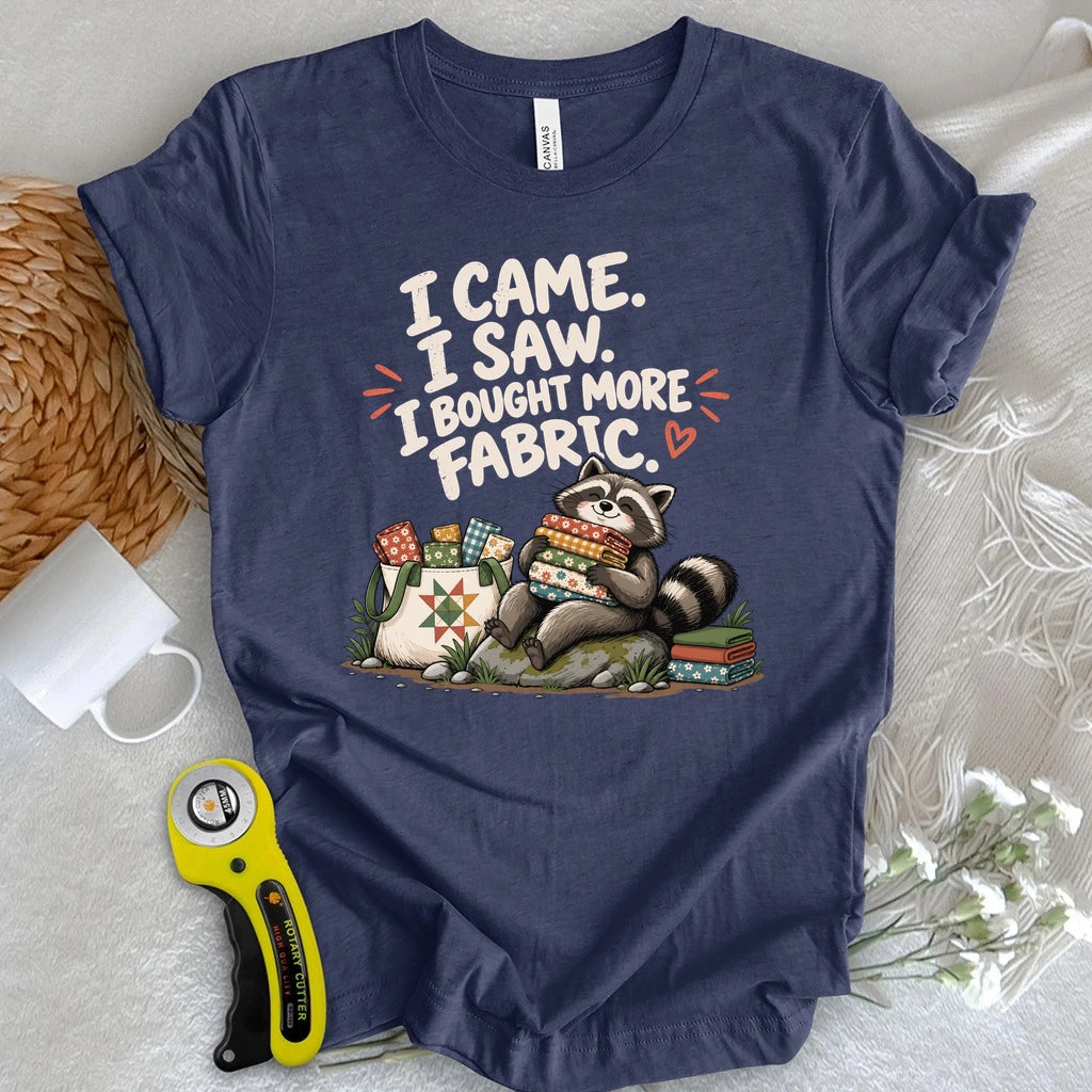 Fabric Hoarder Raccoon T-shirt