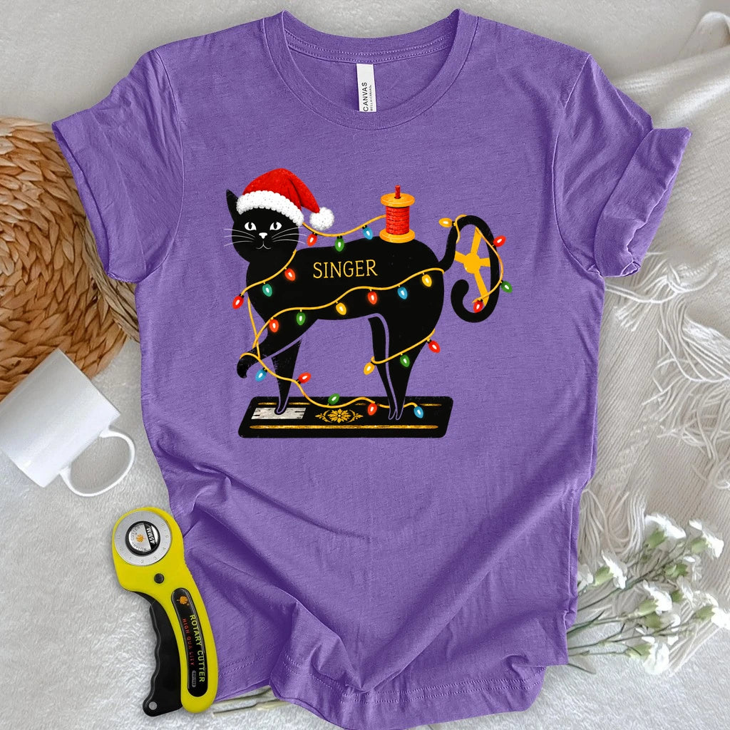 Christmas Mewing Machine T-shirt