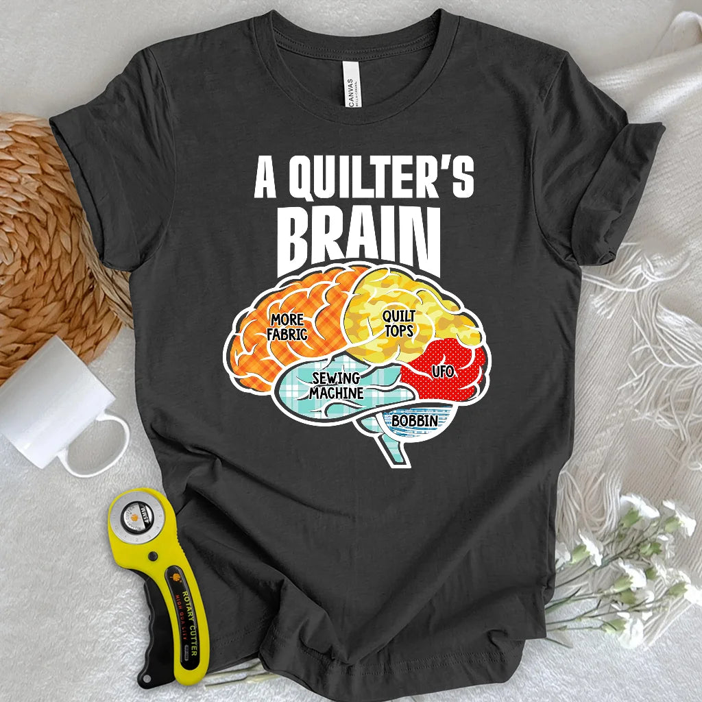 A Quilter’s Brain T-Shirt