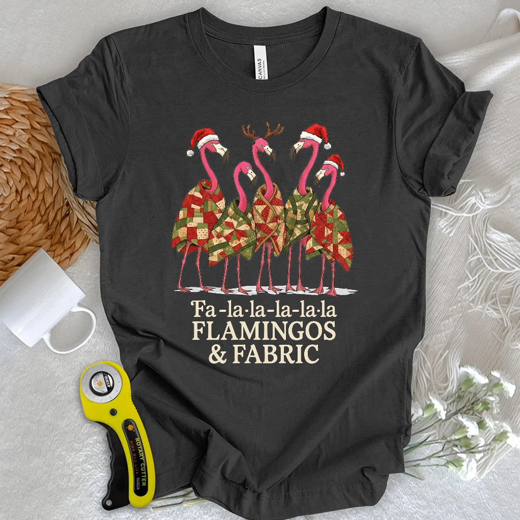Fa-la-la-la-la Flamingo T-shirt