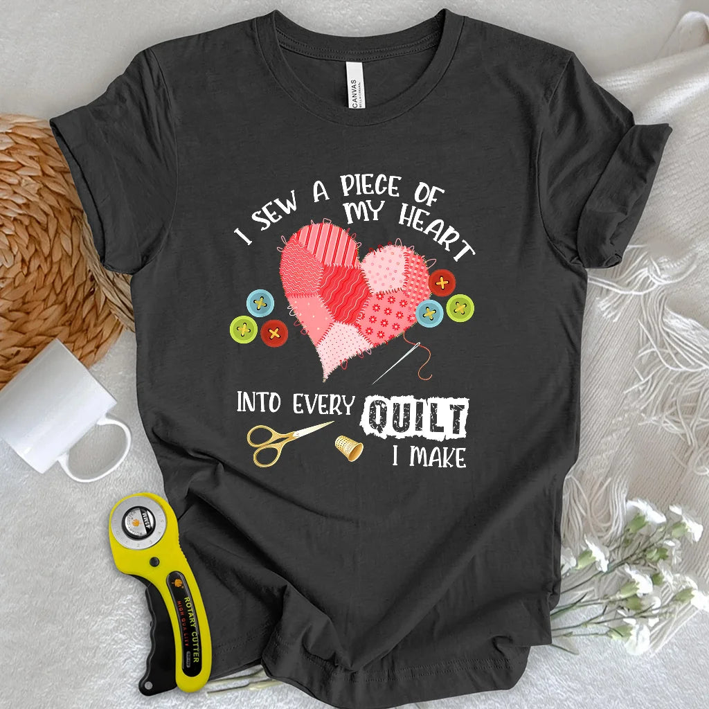 T-shirt "Cœur Cousu d'Amour"