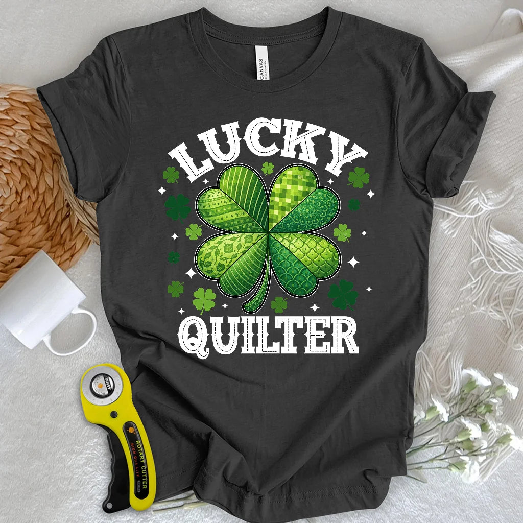 Glückliche Quilterin T-Shirt