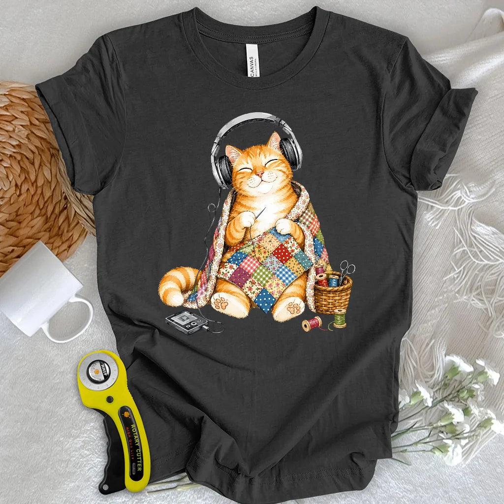 Meow-sic & Quilting T-shirt