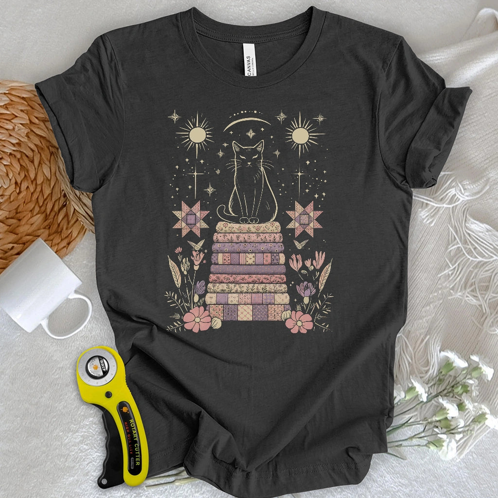 Mystical Quilt Cat T-shirt