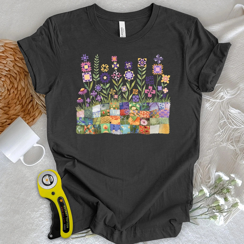 Patchwork Bloom Garden T-shirt