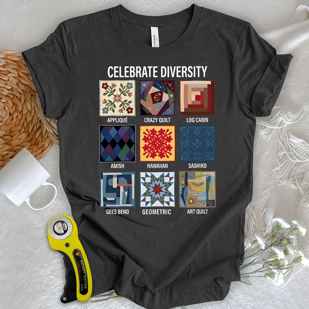 T-shirt Patchwork de la diversité