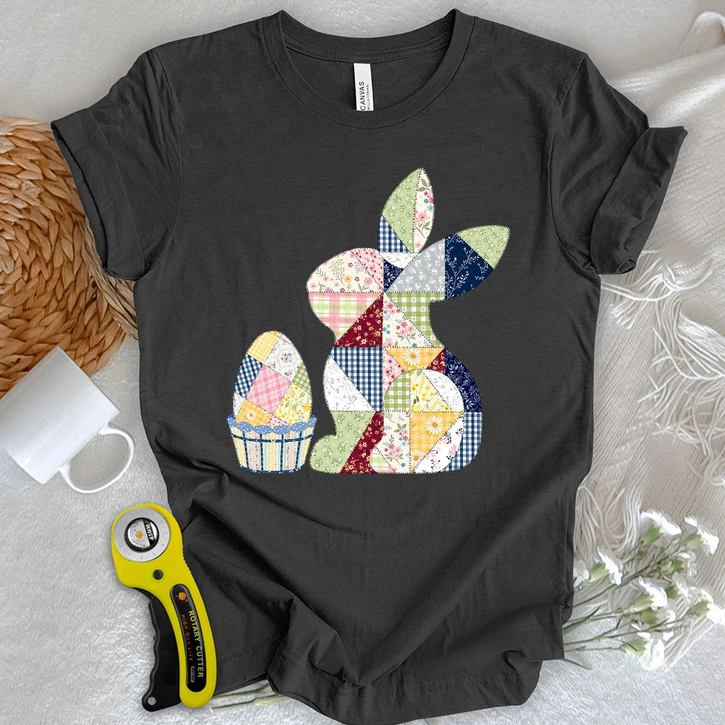 Patchwork Easter Bunny T-shirt