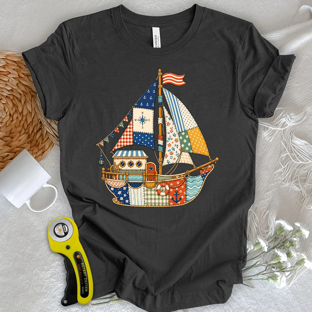 Patchwork Harbor Dream T-shirt