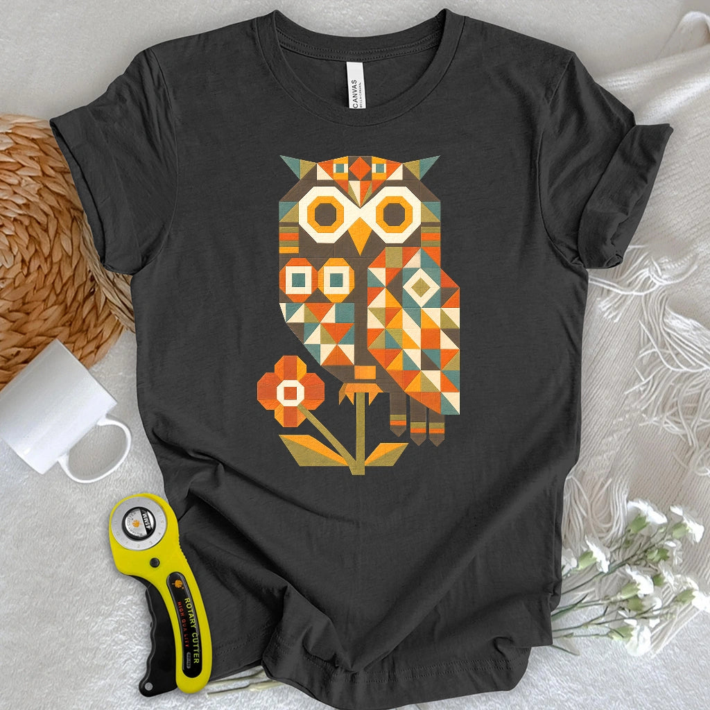 Patchwork Owl T-shirt