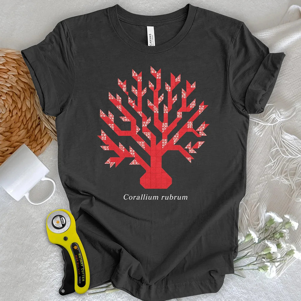 Patchwork Red Coral T-shirt