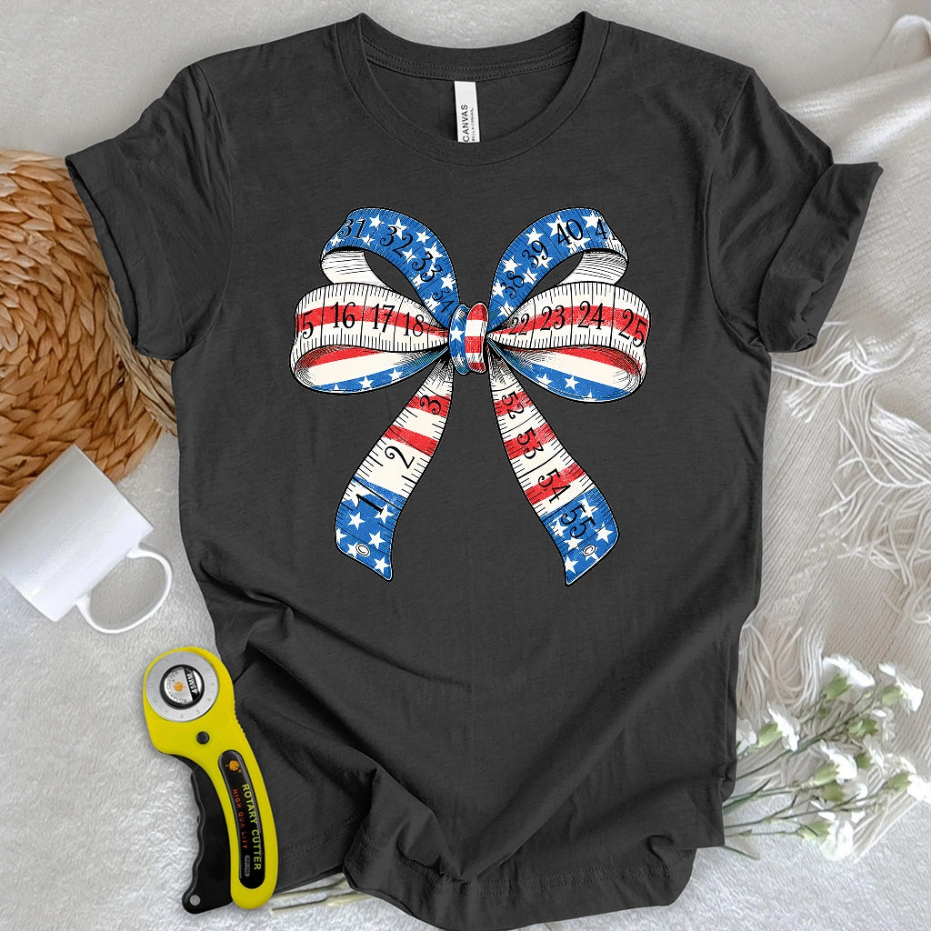 Patriotic Tape Bow T-shirt