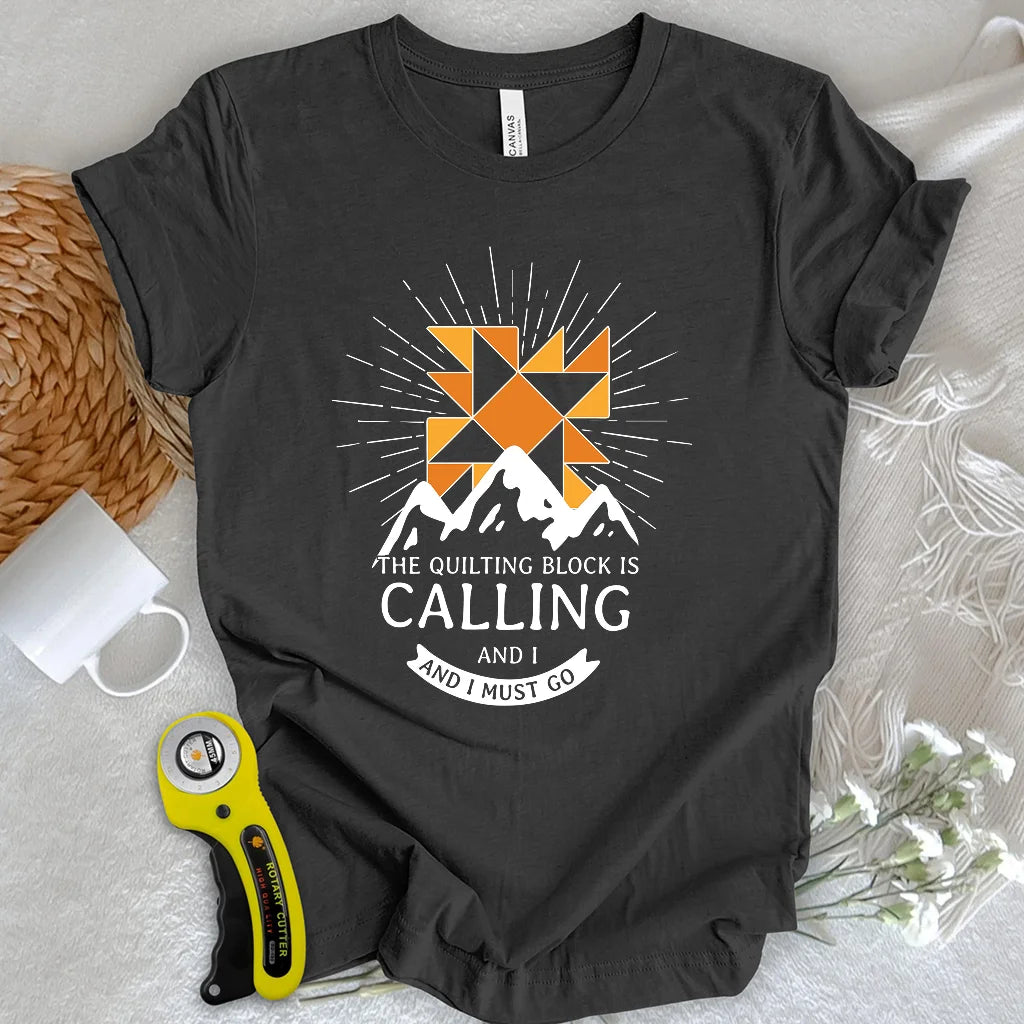 Quiltblock-Ruf-T-Shirt