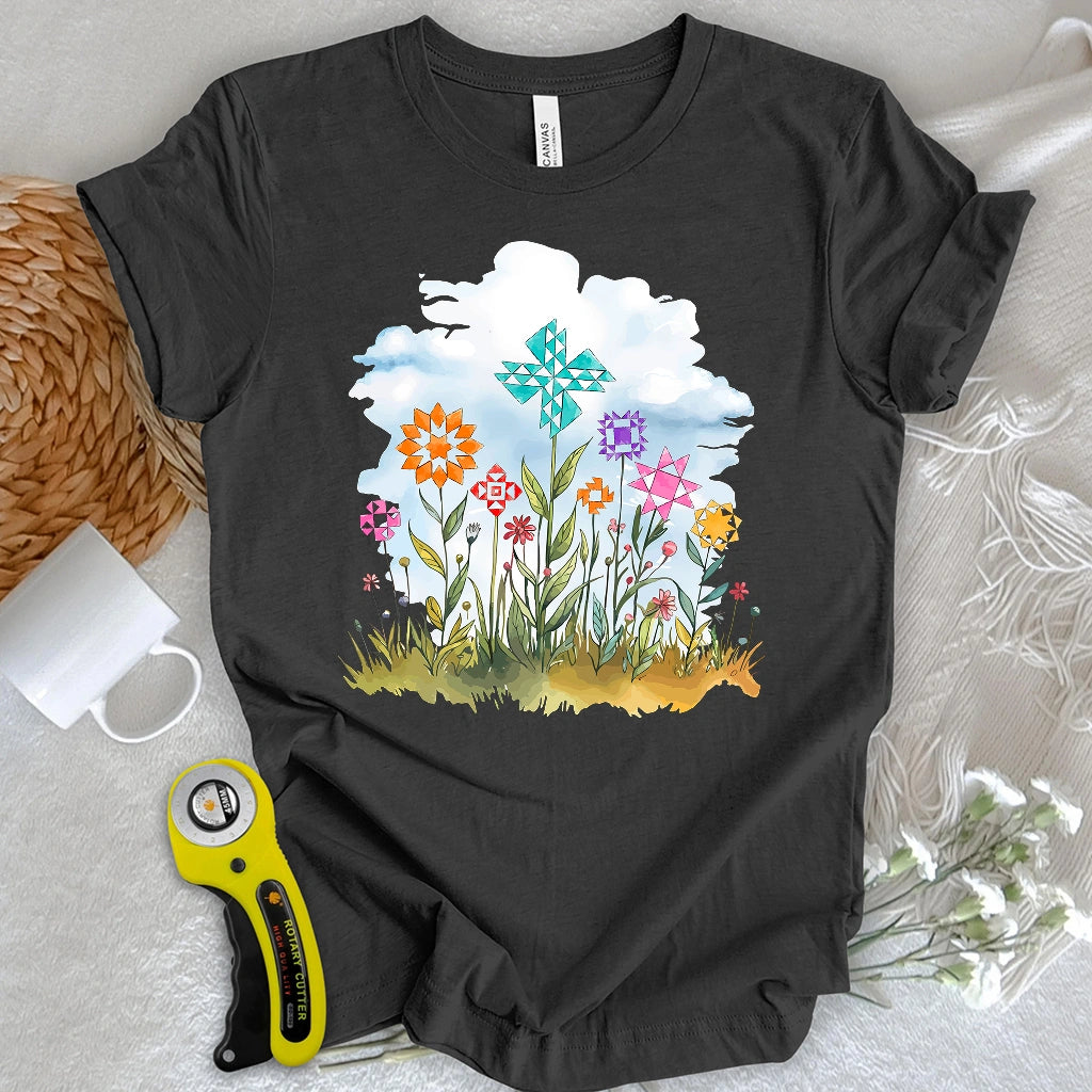 Quilt Block Field T-shirt
