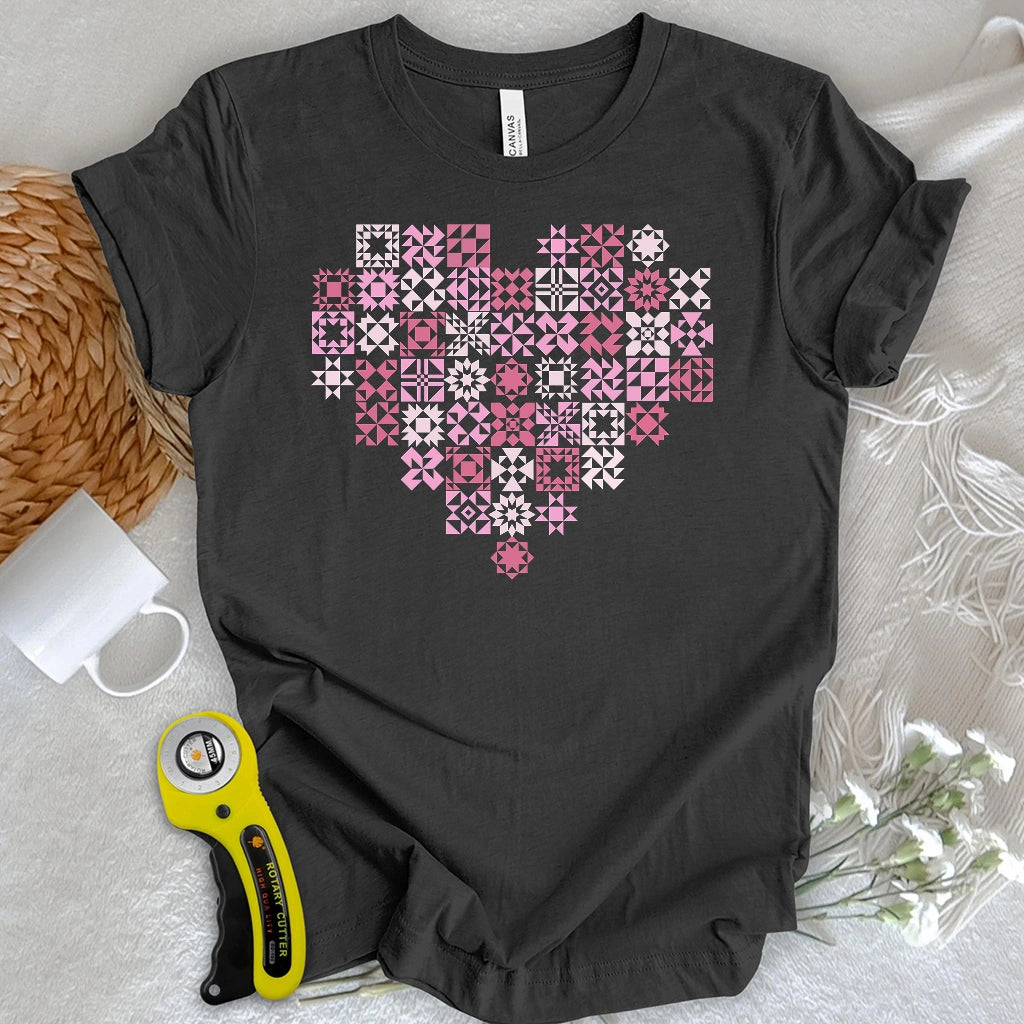 Quilt Block Heart T-shirt