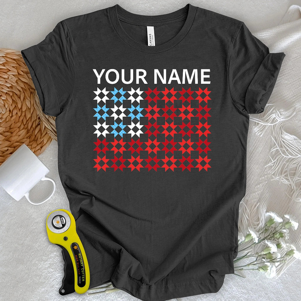 "Custom Name" Quilted Tribute T-shirt