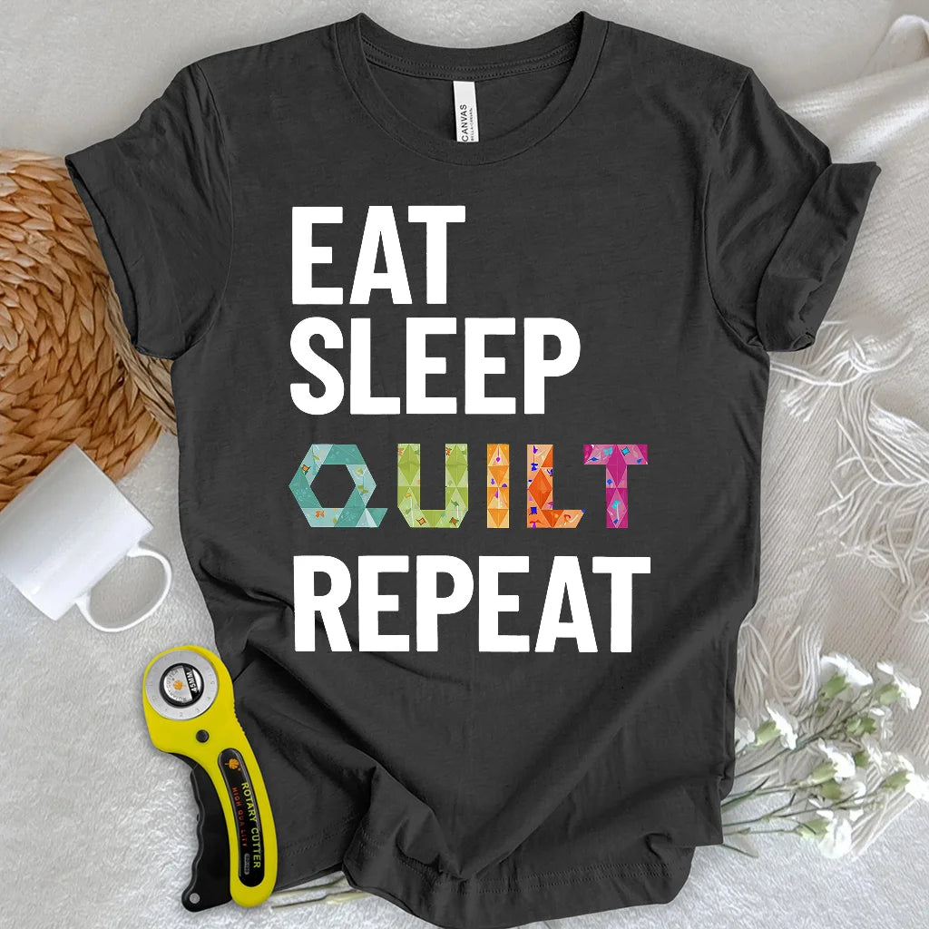 Tagesroutine einer Quilterin T-Shirt