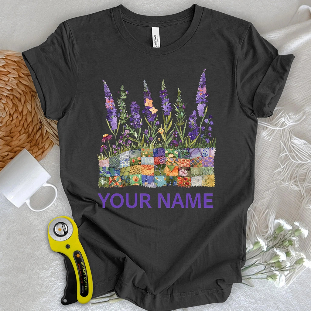 "Custom Name" Quilting Field T-shirt
