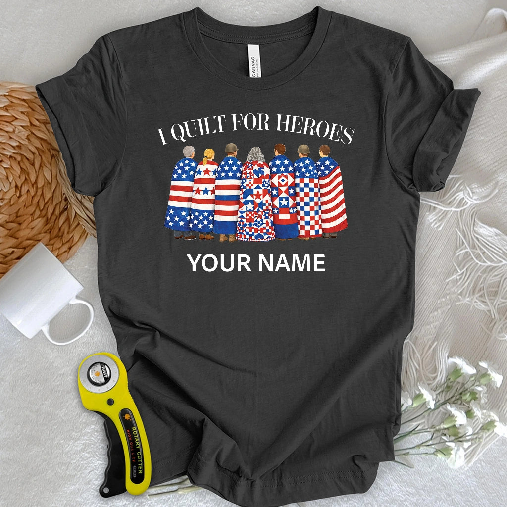 "Custom Name" Quilts of Honor T-shirt