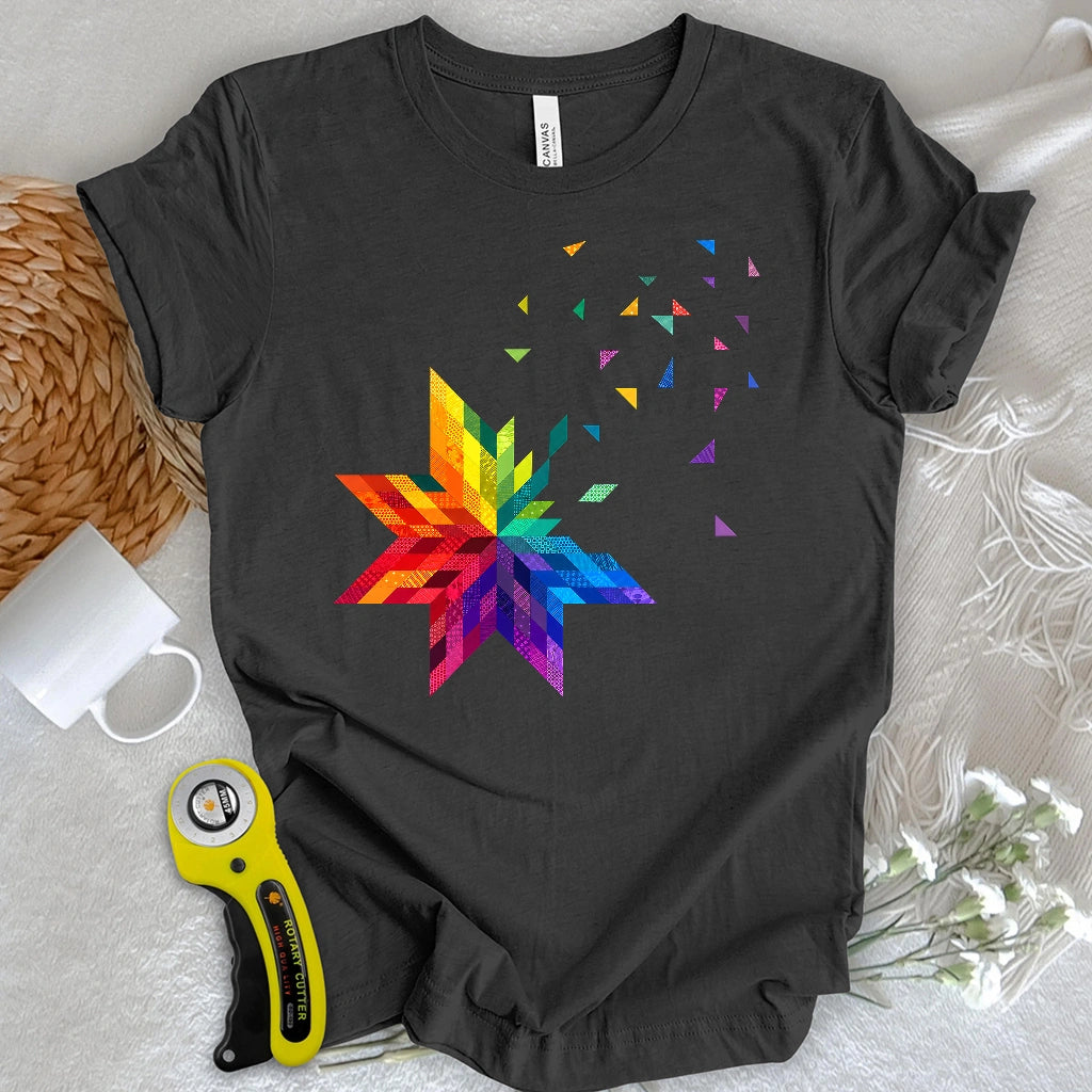 Rainbow Star Block T-shirt