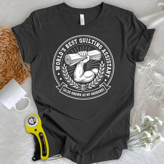 Real Men Support Quilting T-Shirt