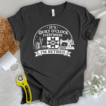 T-shirt de quilteuse à la retraite