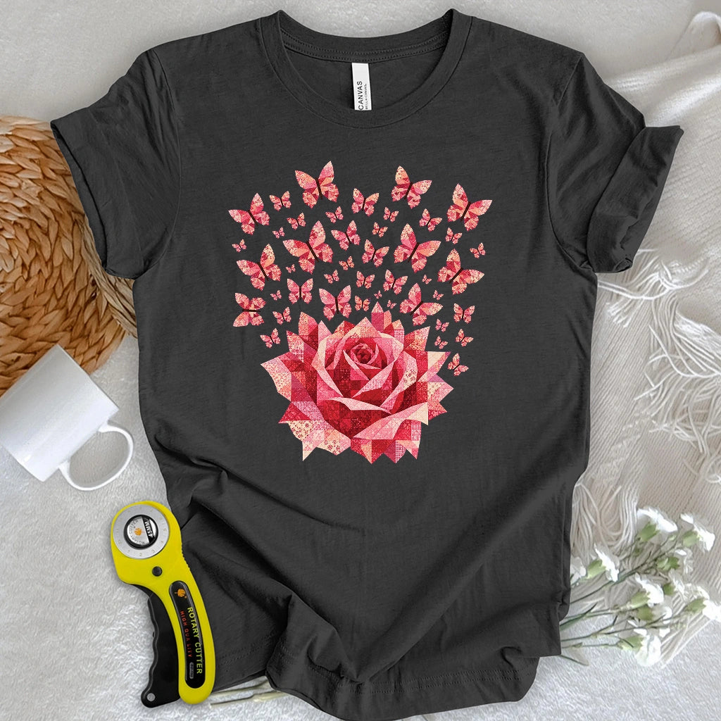 Rose Magic Quilt Bloom T-shirt