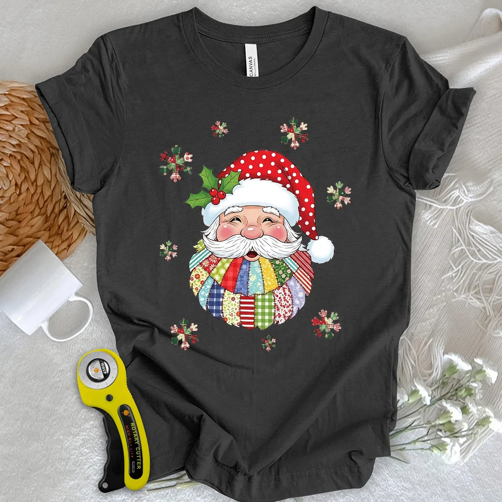 Santa Claus Patch T-shirt – ThreadsMuse