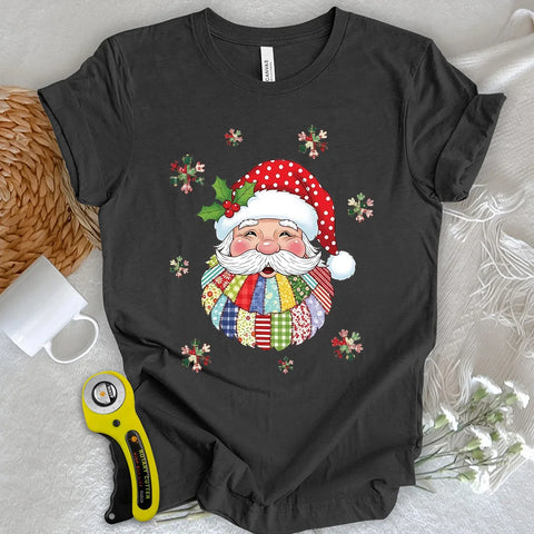 T-shirt con toppa di Babbo Natale