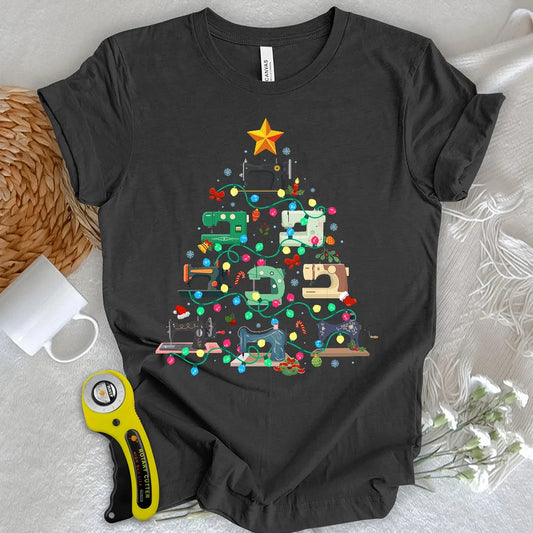 Sewing Christmas Tree T-shirt