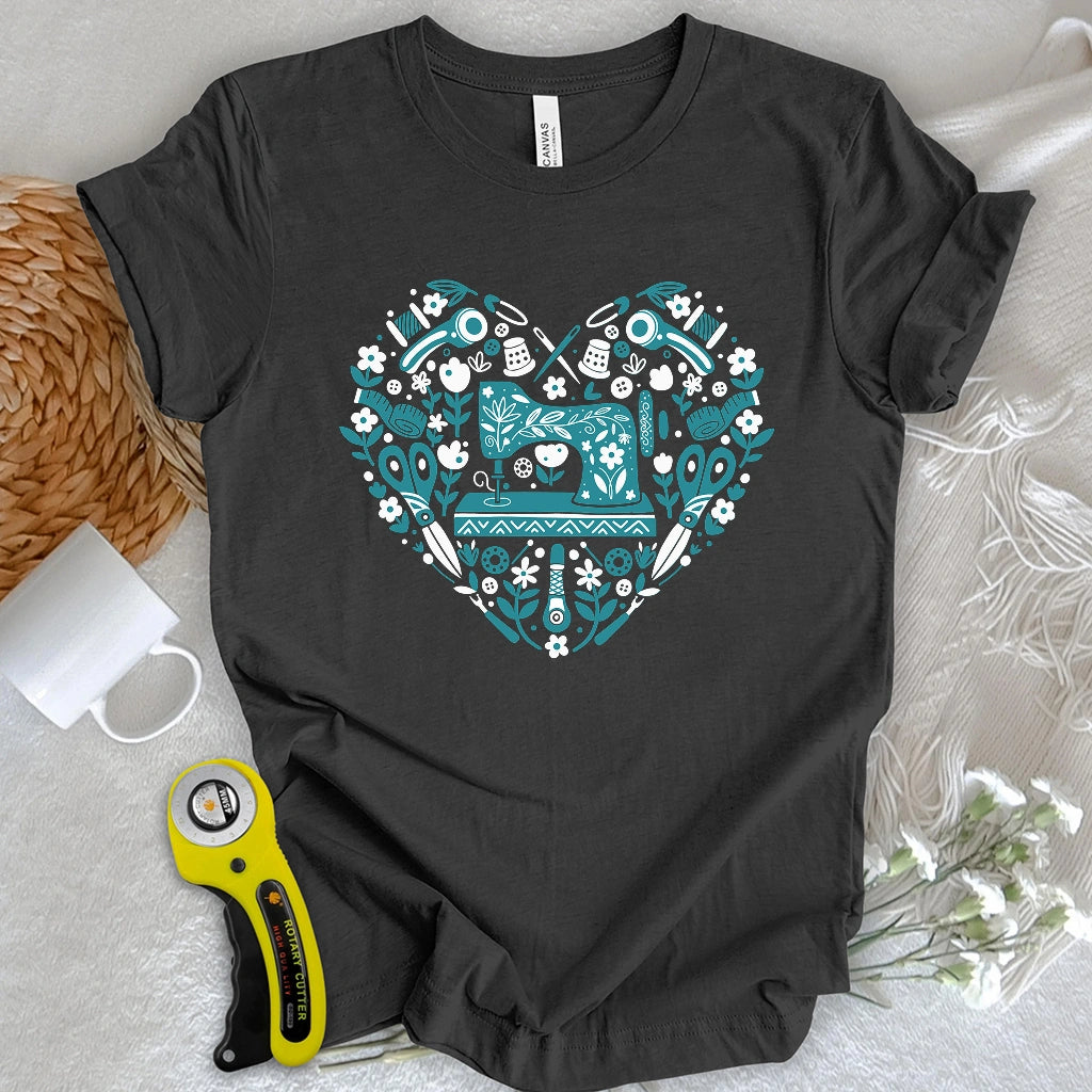 T-shirt couture d'art populaire